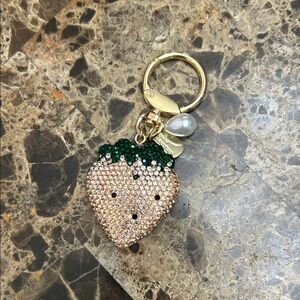 Strawberry Rhinestone Keychain